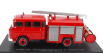 Alerte Saviem Sm7 Double Cabine Tanker Truck Sapeurs Pompiers Rocher Fpt 28 Eure-et-loir 1976 1:43 červená