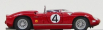 Art-model Ferrari 250p N 4 Monsport 1963 Surtees 1:43 Červená