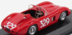 Art-model Ferrari 500tr Spider Ch.0608 N 329 Giro Di Sicilia 1957 G.munaron 1:43 Červená