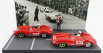 Art-model Ferrari Diorama Set 2x 315s Spider Sn0684 N 535 Winner Mille Miglia 1957 P.taruffi + N 532 2nd Mille Miglia 1957 W.von Trips 1:43 Red