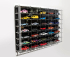 Atlantic Vetrina display box Espositore - Pre 35 Cars 1/64 Lungh.lenght Cm 56.0 X Largh.width Cm 8.0 X Alt.height Cm 38.0 (altezza Utile Tra I Ripiani Cm 4.5 Inner Height Among Shelves) 1:64 Plastic Display