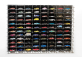 Atlantic Vetrina display box Espositore - Pre 96 Cars 1/64 Lungh.lenght Cm 88.0 X Largh.width Cm 8.0 X Alt.height Cm 63.0 (altezza Utile Tra I Ripiani Cm 4.5 Inner Height Among Shelves) 1:64 Plastic Display