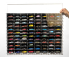 Atlantic Vetrina display box Espositore - Pre 96 Cars 1/64 Lungh.lenght Cm 88.0 X Largh.width Cm 8.0 X Alt.height Cm 63.0 (altezza Utile Tra I Ripiani Cm 4.5 Inner Height Among Shelves) 1:64 Plastic Display