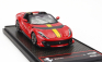 Bbr-models Ferrari 812 Competizione A Spider 2022 - Strieborné kolesá 1:43 Rosso Corsa 322 - Červeno-žltá