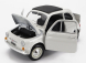 Bburago Fiat 500f Closed Roof 1965 1:16 biela