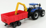 Bburago New Holland T7.315 s drapákom