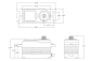 BH615S SSR HiVOLT BRUSHLESS Digitálne servo - NÍZKY PROFIL (15 kg-0,045s/60°)