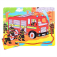 Bigjigs Toys Drevené puzzle Hasiči 9 dielov