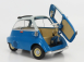 BMW Isetta 1959 v mierke 1:12 modrá svetlomodrá