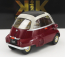 BMW Isetta 1959 v mierke 1:12 tmavo červená