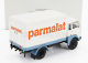 Brekina plast Fiat 642 Truck Cassonato Parmalat 1962 1:87 Biela Svetlomodrá