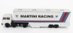 Brekina plast Fiat 691 T Truck Team Lancia Martini Racing Car Transporter 1970 1:87 Biela