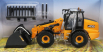 Britains JCB Tm420 Ruspa Gommata Traktor - škrabák 1:32 žltý čierny