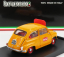 Brumm Fiat 600 I Series Veicolo Publicitario Coca-cola Olimpiadi Di Roma 1960 1:43 Žltá