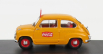 Brumm Fiat 600 I Series Veicolo Publicitario Coca-cola Olimpiadi Di Roma 1960 1:43 Žltá