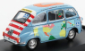 Brumm Fiat 600d Multipla - Graziano Rossi Motorhome 1960 1:43 svetlomodrá