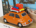 Brumm prom Fiat 500l 1968 - Tutti Al Mare - L'incantevole Pineta - Andiamo A Pineto - Exclusive Carmodel 1:43 Giallo Positano - Yellow