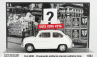 Brumm prom Fiat 600d 1963 - Propaganda Elettorale Elezioni Italia Vota - Vota - Vota 1:43 Biela