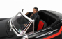 Clc-models Fiat Dino 2.4 Spider With Enzo Figure - Movie - Un Sacco Bello 1980 - Carlo Verdone 1:18 Black