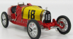 Cmc Bugatti T35 N 18 Národný farebný projekt Španielsko 1924 1:18 Červená žltá