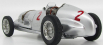 Cmc Mercedes benz F1 W125 N 2 Gp Donington 1937 H.lang 1:18 Strieborný