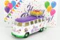 Corgi Volkswagen T1 Minibus Happy Birthday 1961 1:43 Bielo-fialový