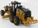 Dm-models Caterpillar Cat14m3 Ruspa Livellatrice Gommata - škrabací traktor, motorový grejder 1:50 žltá čierna