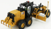 Dm-models Caterpillar Cat150 Ruspa Livellatrice Gommata - škrabací traktor, motorový grejder 1:50 žltá čierna