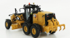 Dm-models Caterpillar Cat150 Ruspa Livellatrice Gommata - škrabací traktor, motorový grejder 1:50 žltá čierna