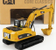 Dm-models Caterpillar Cat320d Escavatore Cingolato - Traktor Hydraulické rýpadlo škrabák 1:50 žltá čierna