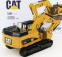 Dm-models Caterpillar Cat347d Escavatore Cingolato - traktor hydraulický škrabák 1:50 žltá čierna