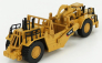 Dm-models Caterpillar Cat657g Ruspa Gommata - kolesový traktor so škrabákom 1:125 žltá čierna