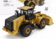 Dm-models Caterpillar Cat966 Ruspa Gommata - škrabací traktor - kolesový nakladač 1:50 žltá čierna