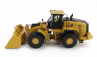 Dm-models Caterpillar Cat982xe Ruspa Gommata - škrabací traktor - kolesový nakladač 1:50 žltá čierna