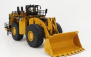 Dm-models Caterpillar Cat994k Ruspa Gommata - škrabací traktor - kolesový nakladač - konfigurácia Rock 1:50 žltá čierna