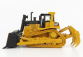 Dm-models Caterpillar Catd9t Ruspa Cingolata - škrabací traktor 1:87 žltá čierna