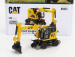 Dm-models Caterpillar Catm323f Escavatore Gommato Su Rotaie Ferroviarie - Hydraulický škrabák na traktor 1:87 Yellow Black