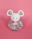 Doudou Sleepy mouse pink 3v1