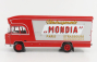 Edicola Berliet Gbk6 Truck Mondia 1971 1:43 Červená strieborná