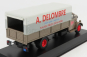 Edicola Berliet Gdr 7w Truck Telonato Livraisons A.delombre 1954 1:43 Brown Grey