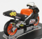 Edicola Honda Nsr500 Team Nastro Azzurro N 46 Test Valencia 2000 Valentino Rossi 1:18 Black Orange