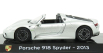 Edicola Porsche 918 Spyder 2013 - Con Vetrina - S vitrínou 1:43 Silver