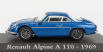 Edicola Renault Alpine A110 1969 - Čierne kolesá - Con Vetrina - S vitrínou 1:43 Blue Met