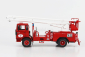 Edicola Renault Jp11 Truck Scala Crane Elevator Cestello Sapeurs Pompiers 1977 1:43 červená biela