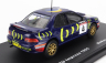 Edicola Subaru Impreza 555 N 4 Winner Rally Rac Lombard 1995 C.mcrae - D.ringer 1:43 Modrá