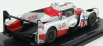 Edicola Toyota Ts050 Hibrid 2.4l Turbo V6 Team Gazoo Racing N 8 24h Le Mans 2017 S.buemi - K.nakajima - A.davidson 1:43 Biela červená čierna