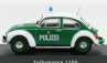 Edicola Volkswagen Beetle 1200 Polizei 1977 1:43 zelená biela