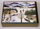 Galison Folk Art Christmas Deluxe Notecard Collection 24 ks