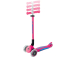 Globber - Scooter Primo Plus Lights V2 skladací Fuchsia/Sky Blue