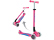 Globber - Scooter Primo Plus Lights V2 skladací Fuchsia/Sky Blue